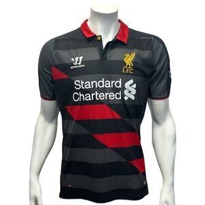 Liverpool LFC Raheem Sterling 2014-2015 Black Red Third Warrior Jersey Size MD